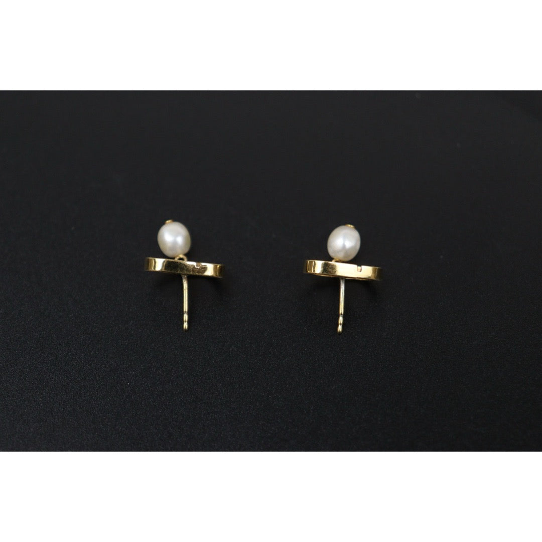 Good ( Rank AB)｜ Dior CD Pearl Earring｜V25071010