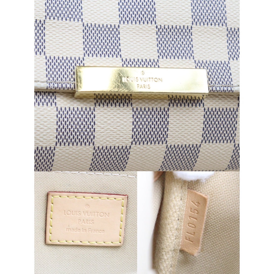 Rank AB ｜ Louis Vuitton Damier Azur Favorite MM Shoulder Bag｜24050805