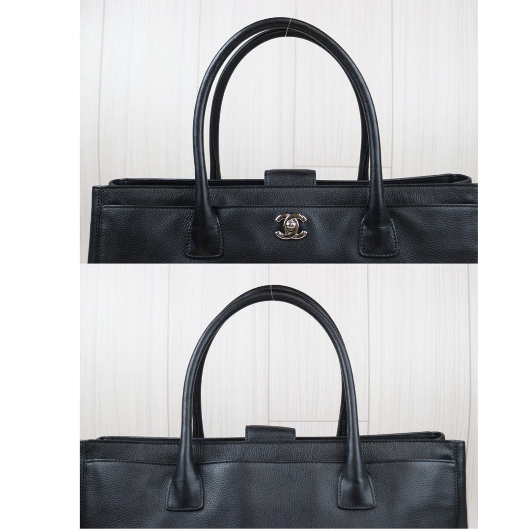 Rank A ｜ CHANEL Calf Leather Coco Mark Tote Bag Shoulder Bag Made in 2008-2009 Year｜23121905