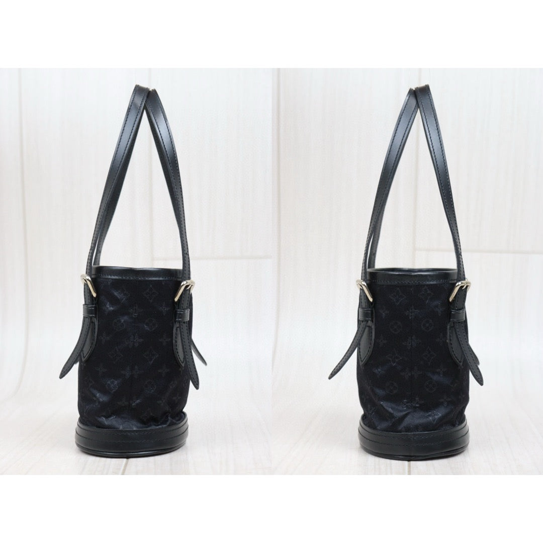 Very Good ( Rank A)｜ LV  Monogram Millennium Limited Edition Satin Mini Hand Bag Black｜25021004