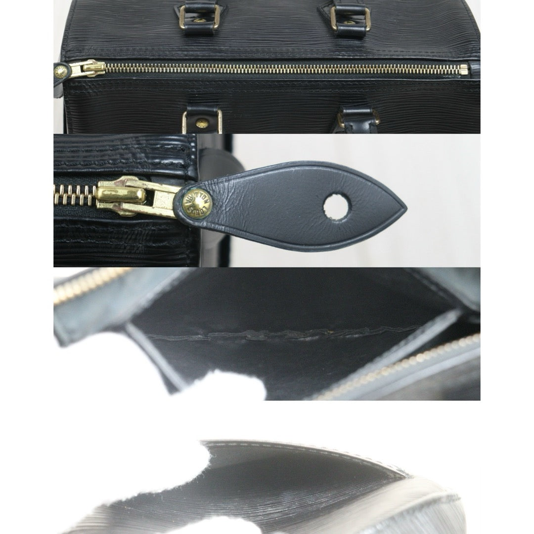 Include Entrupy Certificate of Authenticity｜Good ( Rank AB)｜Louis Vuitton Epi Speedy 25 Hand Bag Black｜26071303