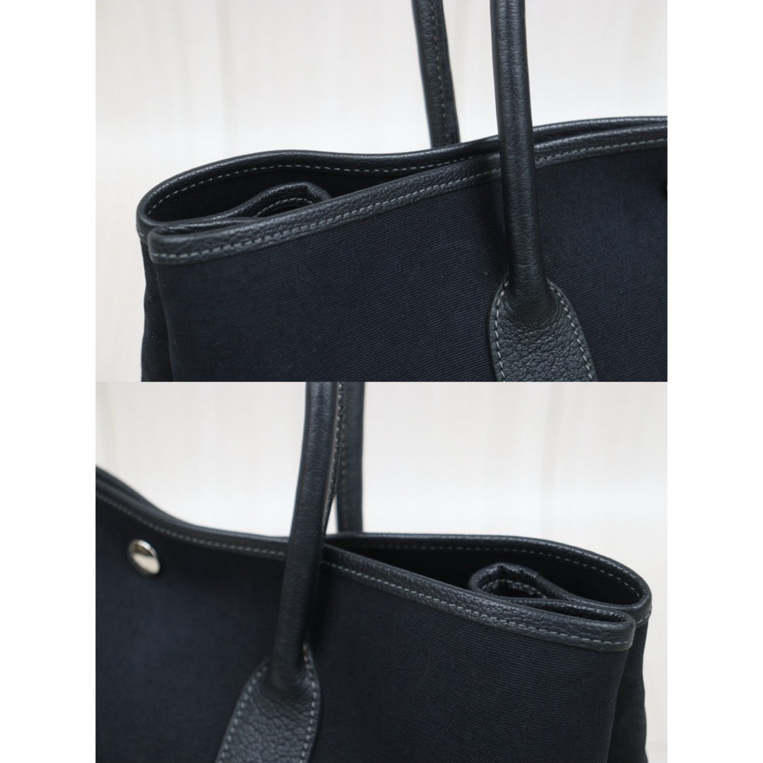 Good ( Rank AB)｜ HERMES Garden Party PM Black Handbag □I Stamp Made In 2005Year｜25112106