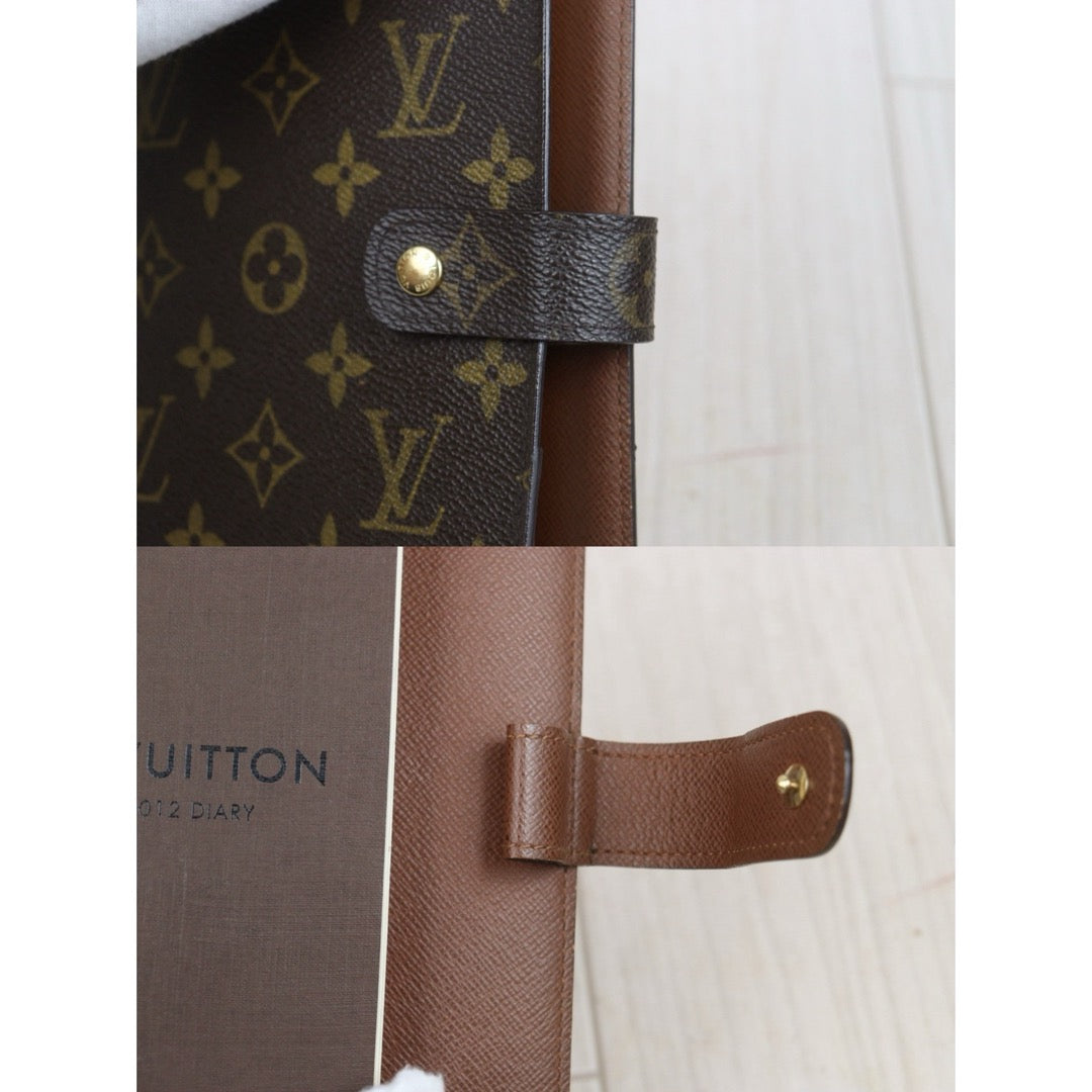 Very Good ( Rank A)  ｜ LV Monogram Medium Ring Agenda Cover Notebook Cover ｜25091204