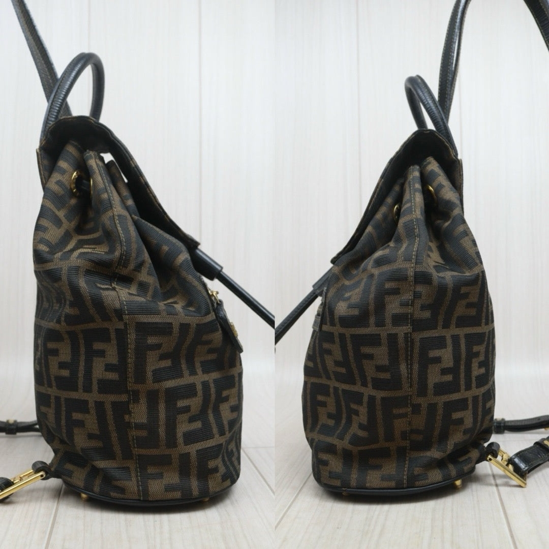 Include Entrupy Certificate of Authenticity｜Good ( Rank AB)｜ FENDI Mamma Mixed-leather Mini  Backpack｜S26080613