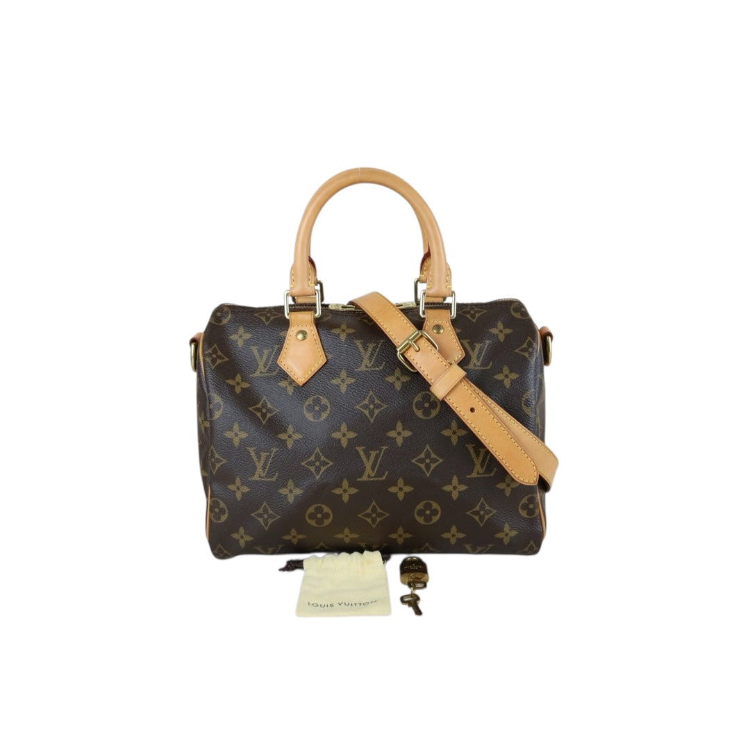 Good ( Rank AB) ｜ LV Monogram Speedy 25 Hand Bag With Shoulder Strap｜S25090505