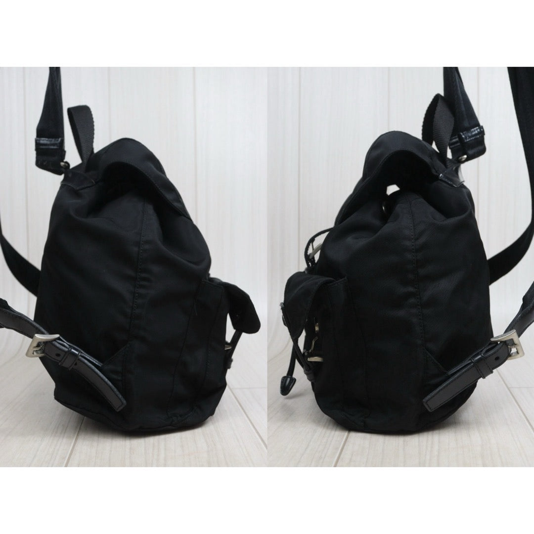 Include Entrupy Certificate of Authenticity｜Good ( Rank AB) ｜Prada  Nylon Black Backpack Small｜26071503