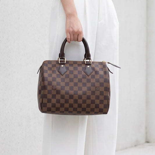 Include Entrupy Certificate of Authenticity｜Good ( Rank AB)｜ Louis Vuitton Damier Speedy 25 Hand Bag ｜X26092108