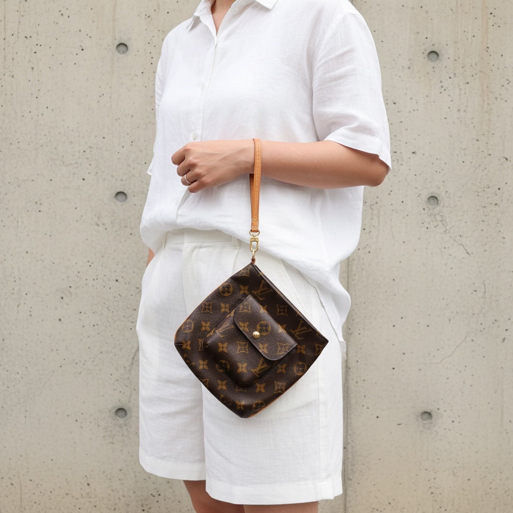 Include Entrupy Certificate of Authenticity｜Very Good ( Rank A)｜ Louis Vuitton Monogram Partition Pouch ｜26062606