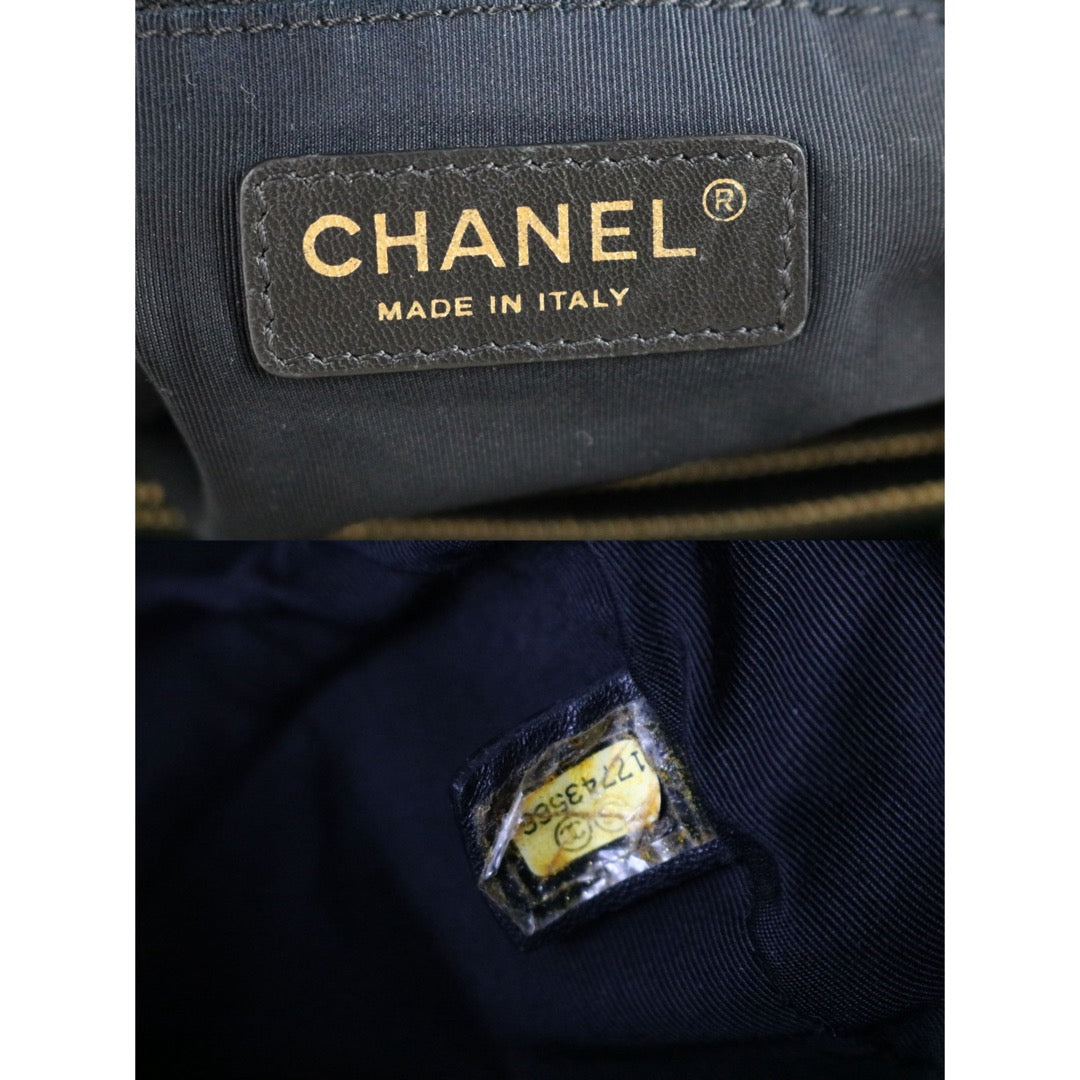 Good ( Rank AB) ｜ CHANEL  Coco Mark Calf Leather Matrasse Chain ToteBag  Made In 2012～2013Year ｜S26030814