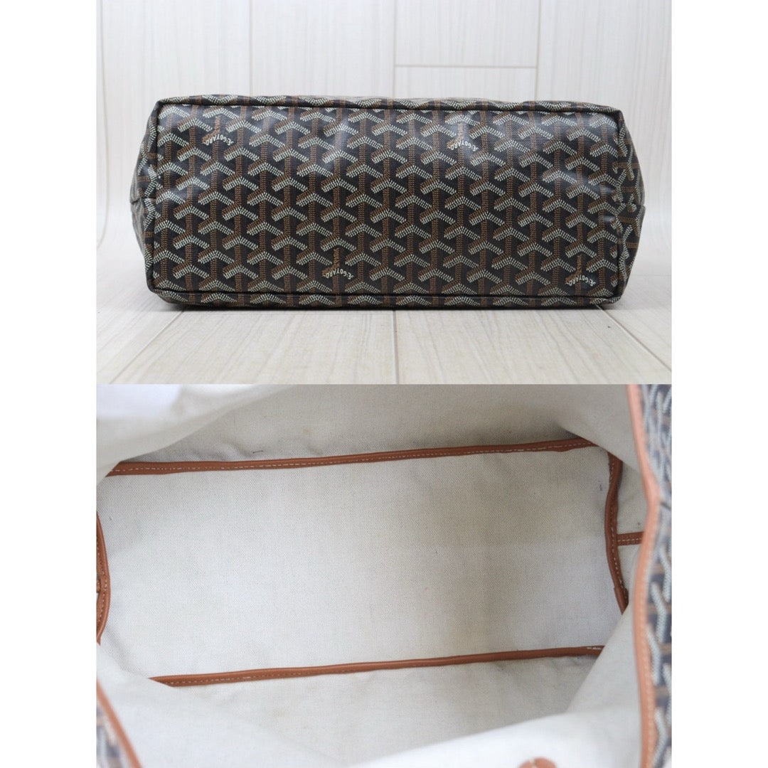 Good ( Rank AB)｜ Goyard Saint-Louis PM Tote Bag Brown｜S24092809