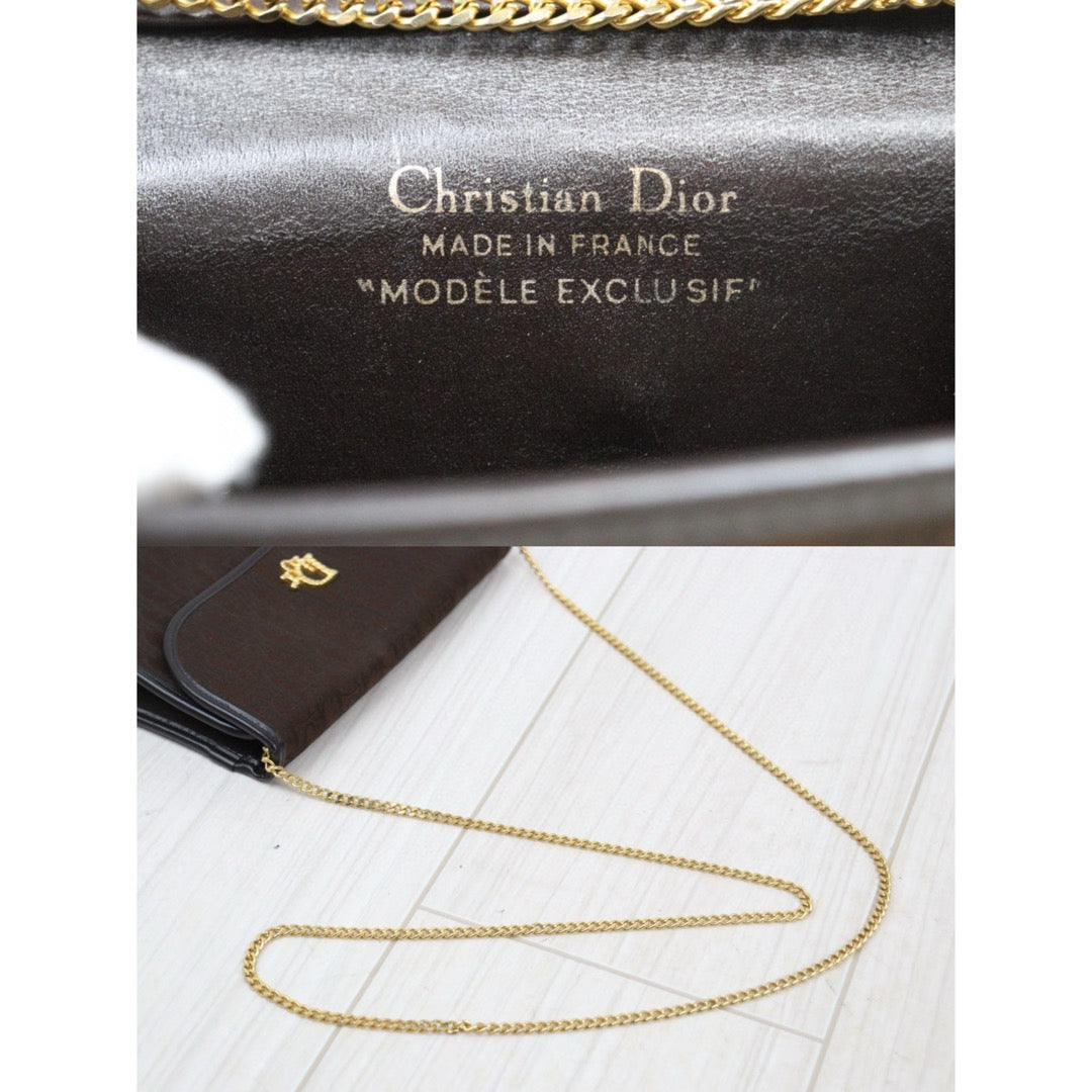 Very Good ( Rank A)｜ Dior Vintage Chain Shoulder Bag Brown｜24111418