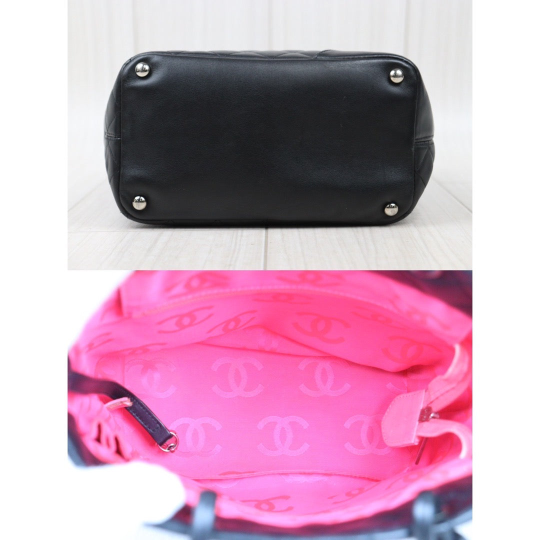 Rank AB ｜ CHANEL Cambon Line ToteBag Black Made In 2004-2005 Year｜P24061132