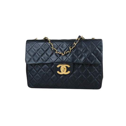 Include Entrupy Certificate of Authenticity｜Very Good ( Rank A)｜CHANEL  Matrasse Chain  Lambskin Single Flap Black Shoulder Bag Made In 1994～1996Year｜S26090749