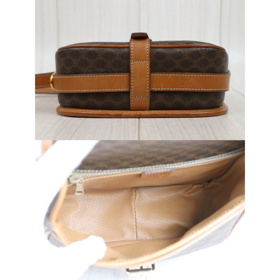 Include Entrupy Certificate of Authenticity｜Good ( Rank AB) ｜ CELINE Macadam Shoulder Bag ｜26012005