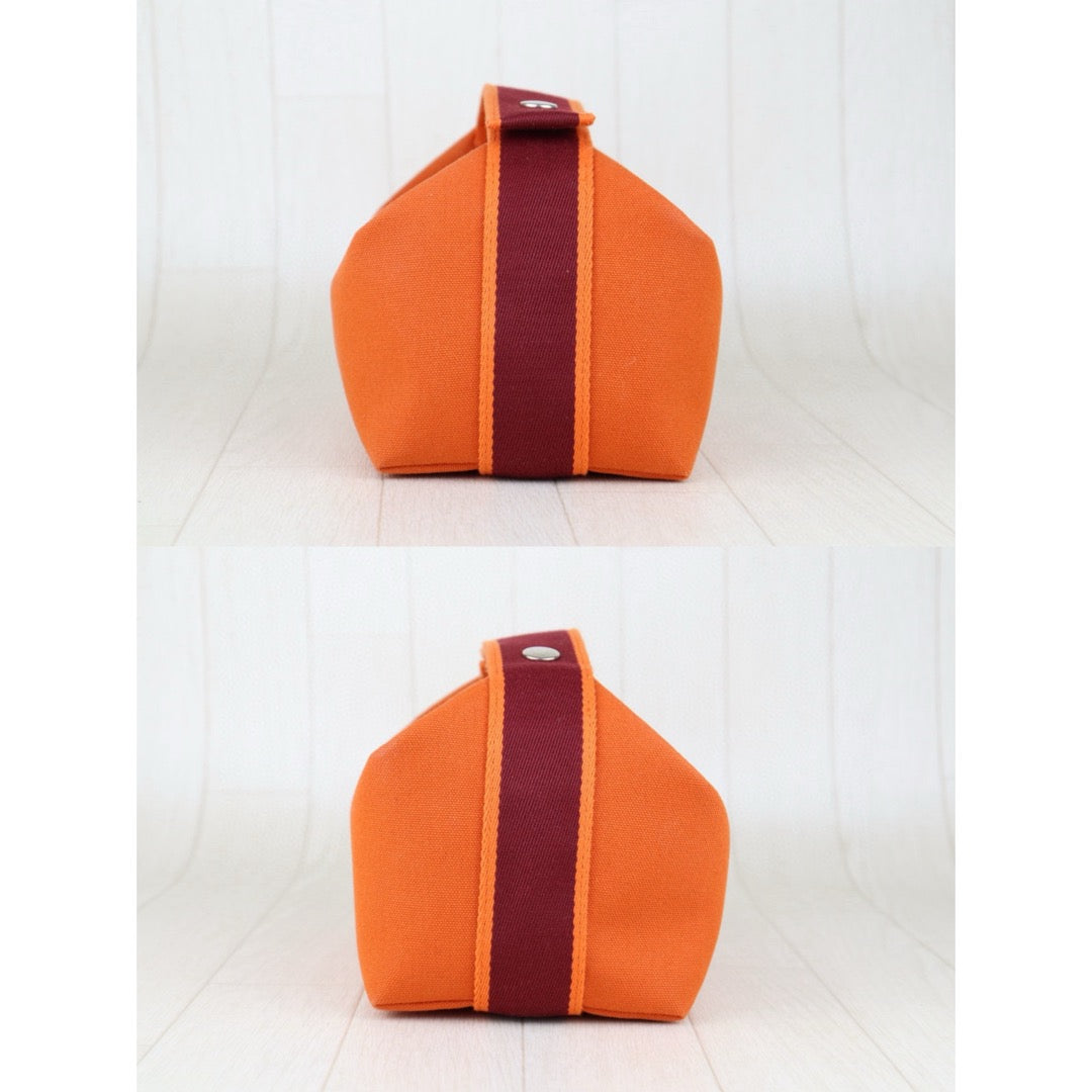 Very Good ( Rank A) ｜ HERMES Bride-A-Brac Canvas Orange Handbag｜H25042205