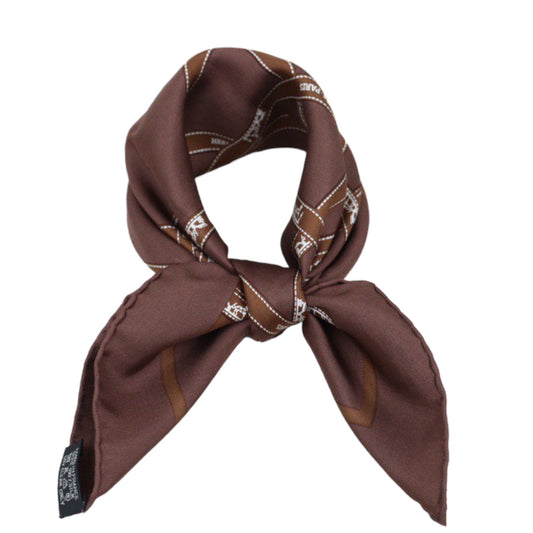 Rank A ｜ HERMES Ribbon Scarf 45*45 ｜V23120812