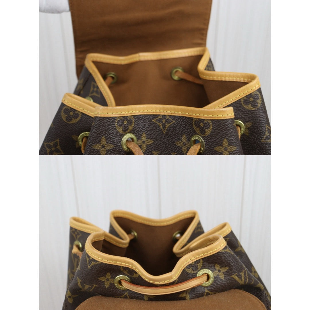 Include Entrupy Certificate of Authenticity｜Good ( Rank AB)｜ Louis Vuitton Monogram Montsouris GM Backpack｜26011404