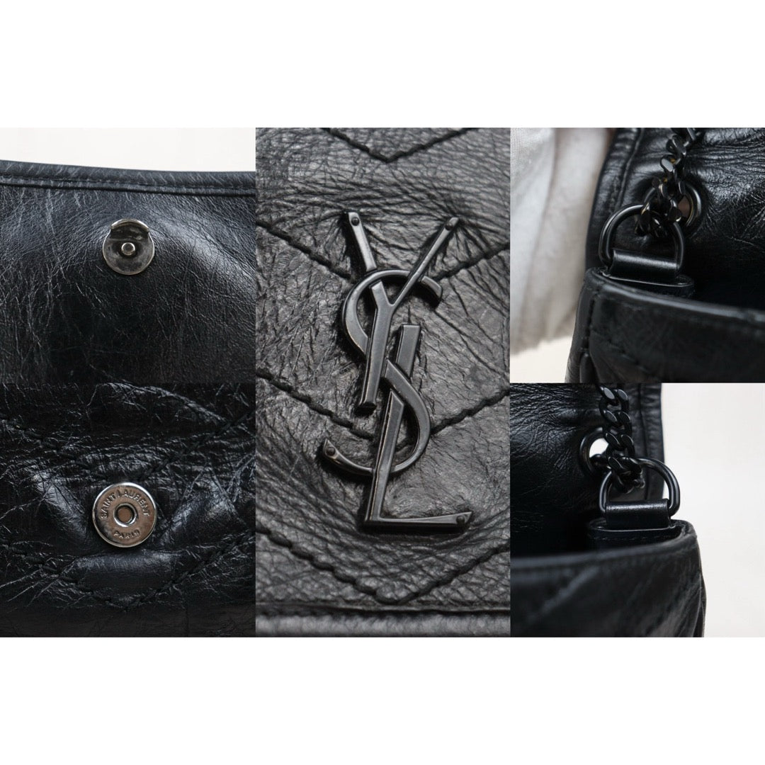 Very Good ( Rank A)｜  Saint Laurent YSL So Black Niki Shoulder Bag Small ｜W25111204