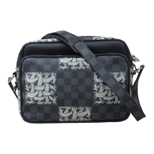 Good ( Rank AB)｜  LV Limited Edition Damier Graphite Christopher Nemeth Nile PM Shoulder Bag  ｜P24071108