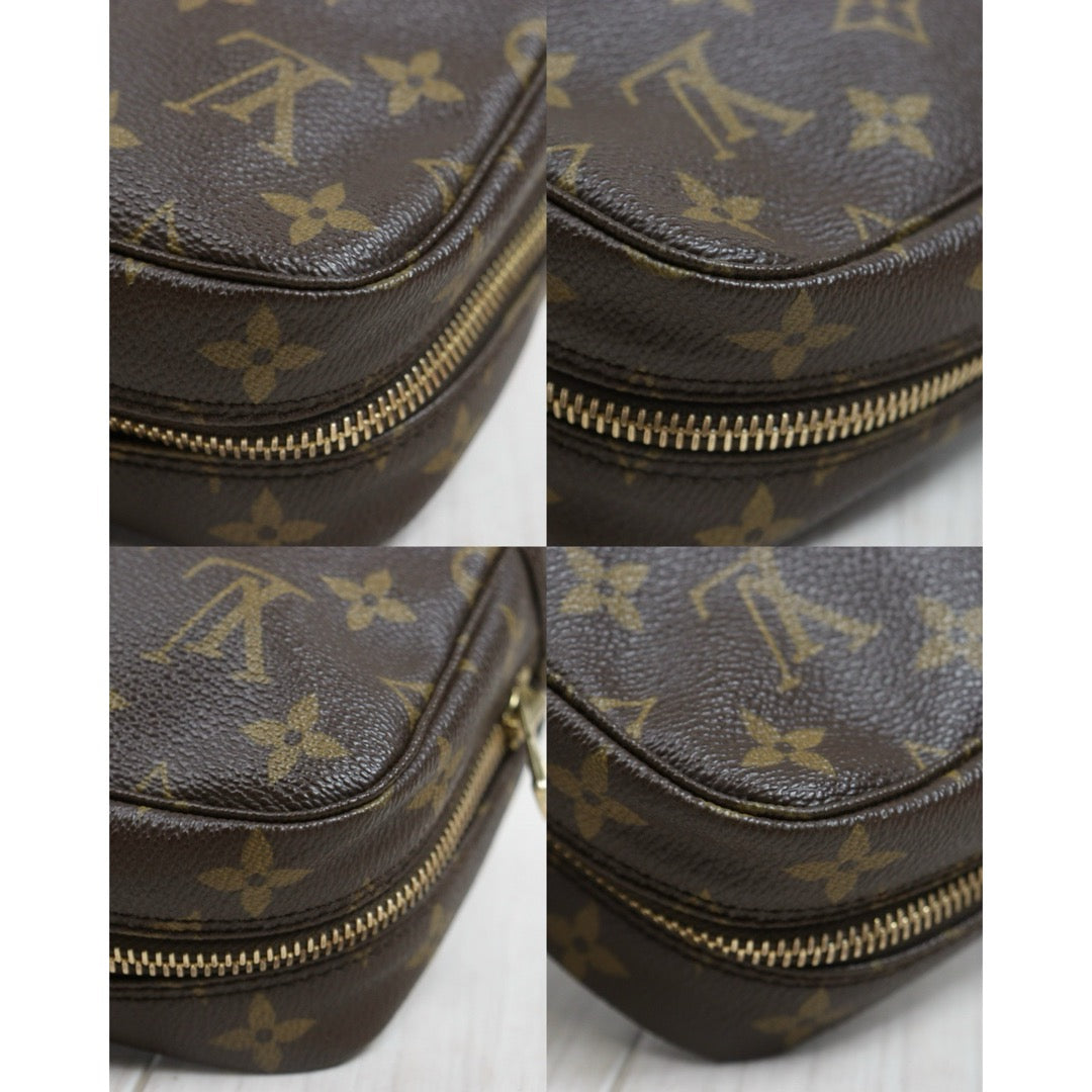 Include Entrupy Certificate of Authenticity｜Very Good ( Rank A) ｜ Louis Vuitton Truth Toilet 23 Monogram Makeup Pouch｜26102301
