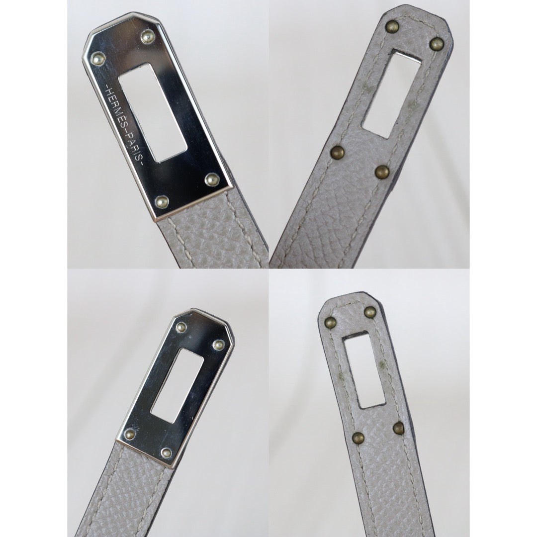 Include Entrupy Certificate of Authenticity｜Excellent（Rank SA)｜ HERMES Epson Kelly Long Wallet  C Stamp Gris Asphalte Made In 2018Year｜W26030403