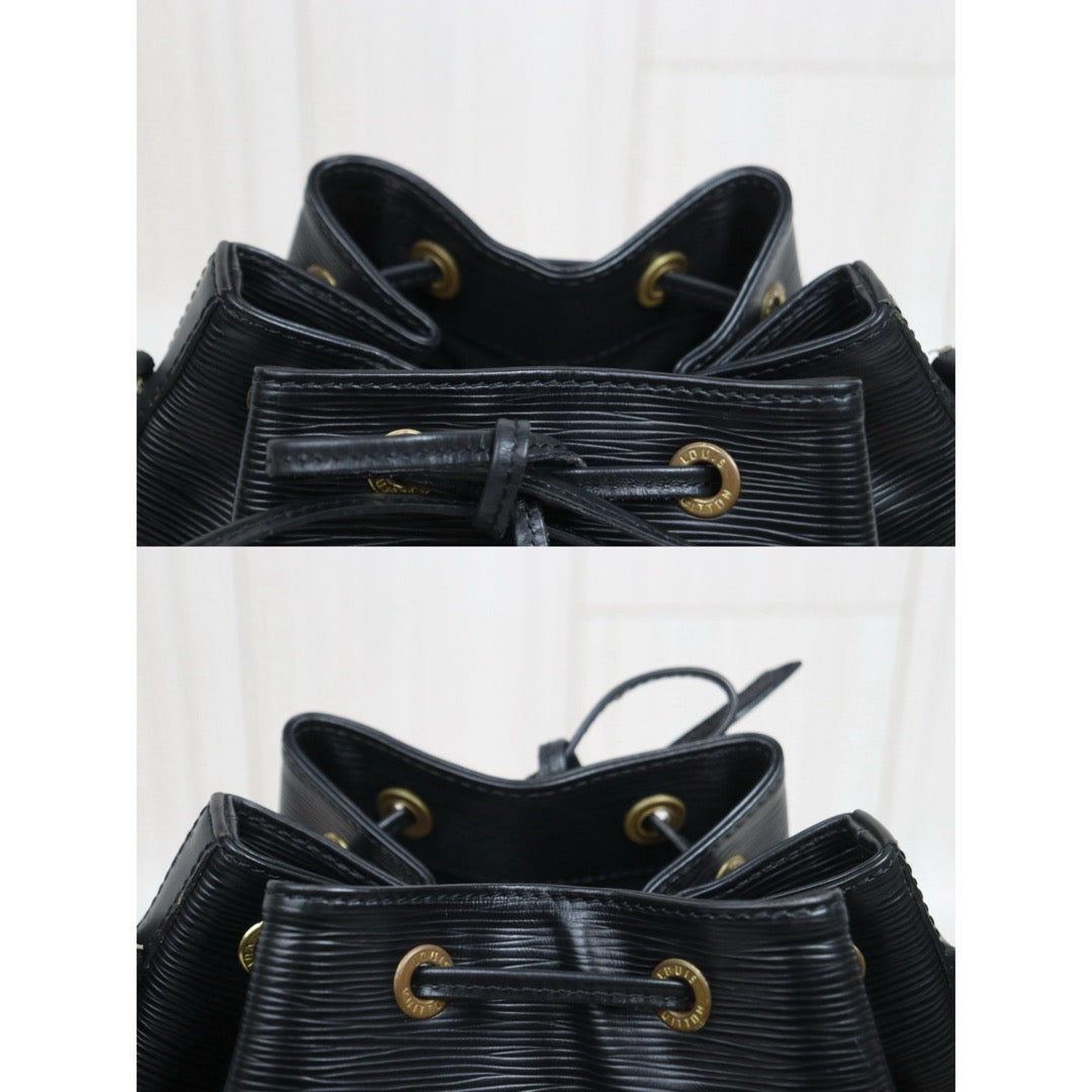 Include Entrupy Certificate of Authenticity｜Good ( Rank AB)｜Louis Vuitton Epi Slouchy Bucket Shoulder Bag Black｜W25122606