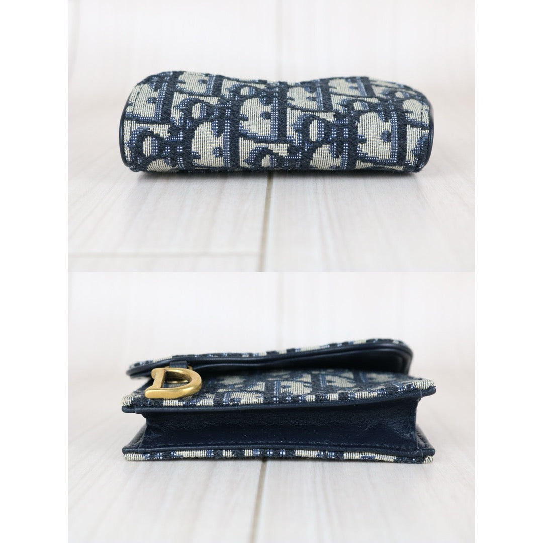 Very Good ( Rank A)｜ Dior Trotter Trifold Card Holder Coin Purse ｜S25090404