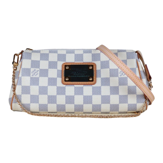 Rank A ｜LV Damier Azur Eva Shoulder Bag ｜S24052703