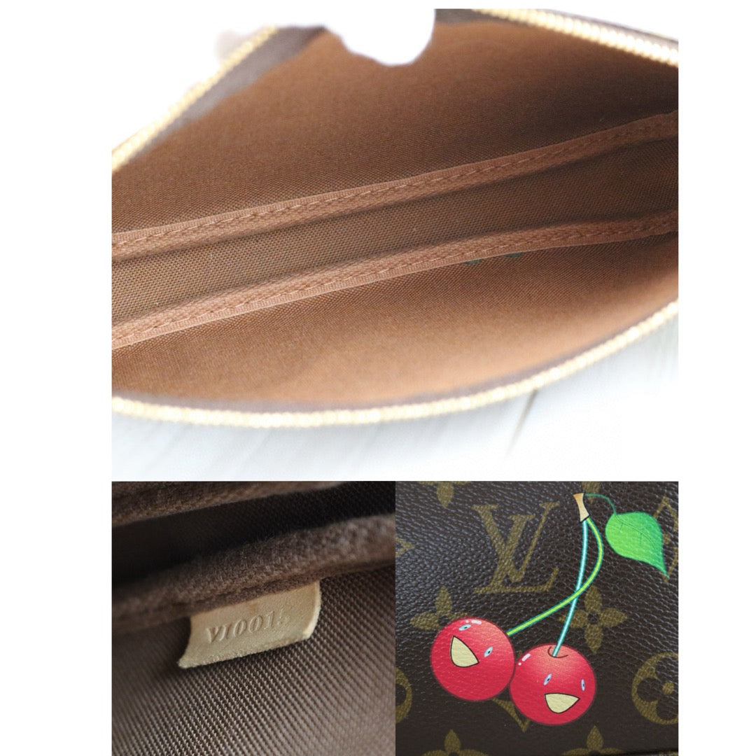 Good ( Rank AB)｜ LV Takashi Murakam Cherry Monogram Pochette Accessoires ｜S24112104