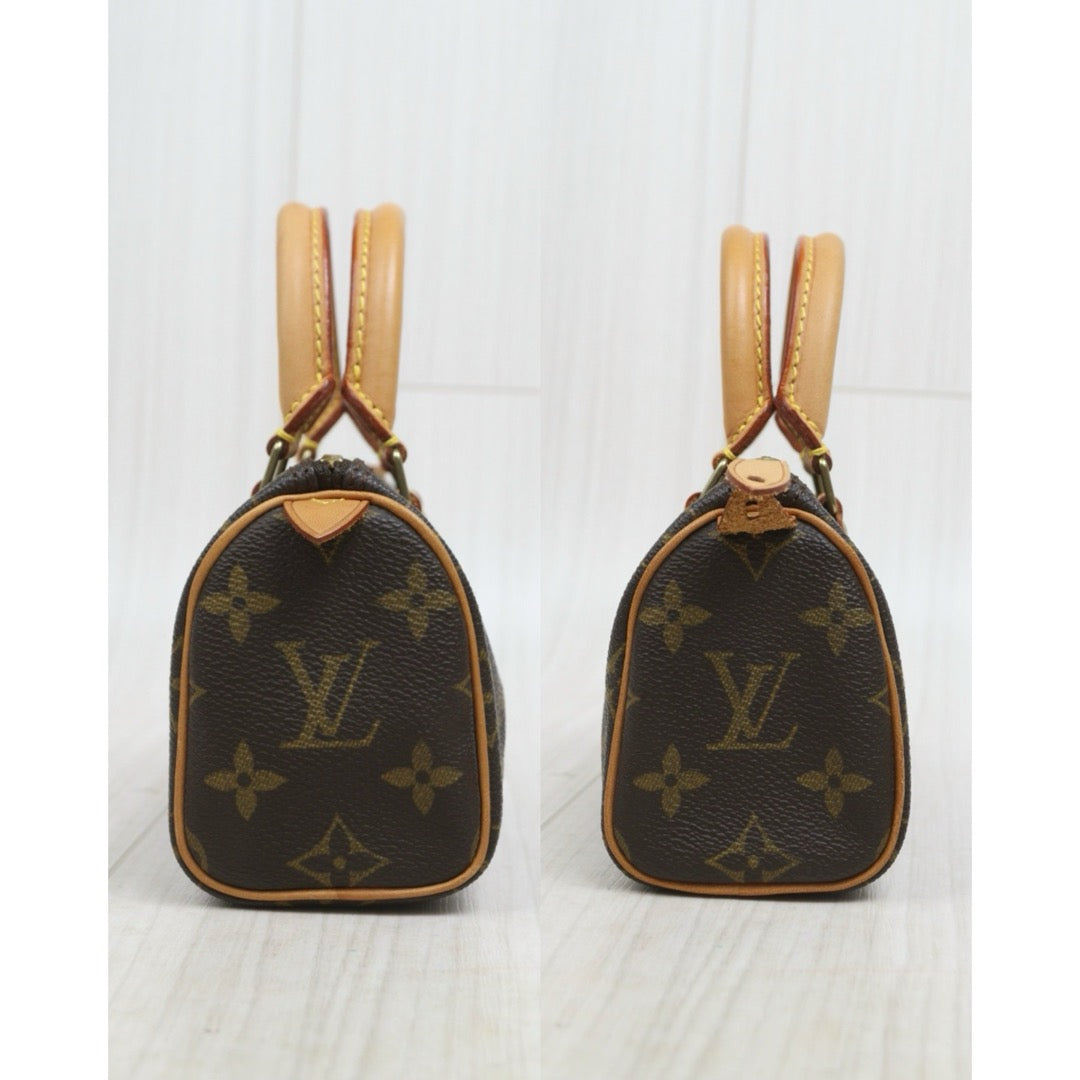 Include Entrupy Certificate of Authenticity｜Very Good ( Rank A)｜ Louis Vuitton Monogram Mini Speedy Hand Bag With Shoulder Strap｜26080619