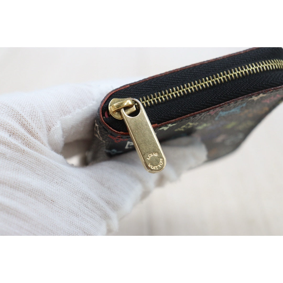 Good ( Rank AB)｜ LV Monogram Multicolor Wallet Black ｜25052213