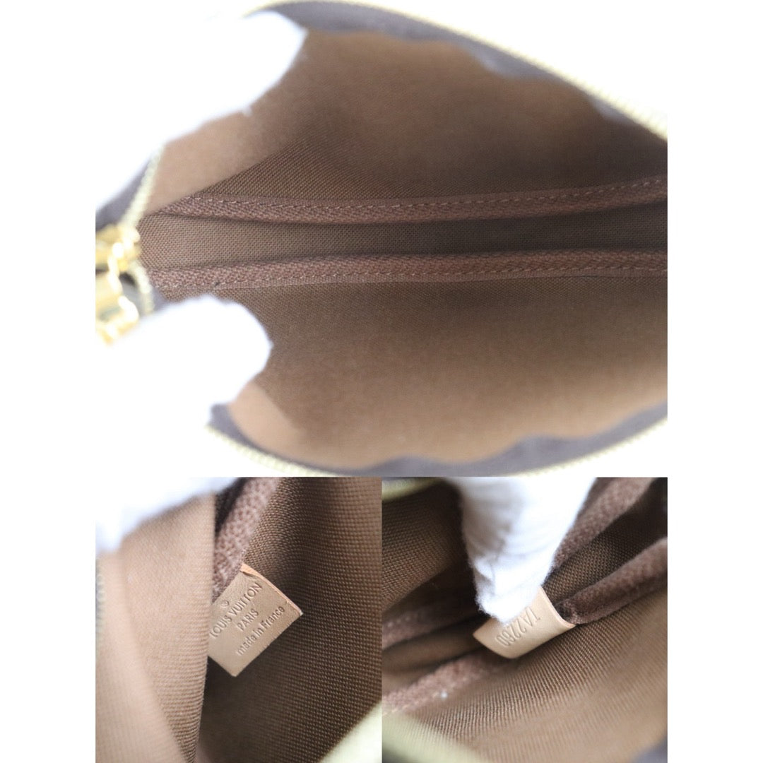 Include Entrupy Certificate of Authenticity｜Very Good ( Rank A)｜ Louis Vuitton Monogram Multi Pochette Accessoire Khaki｜Z26092911