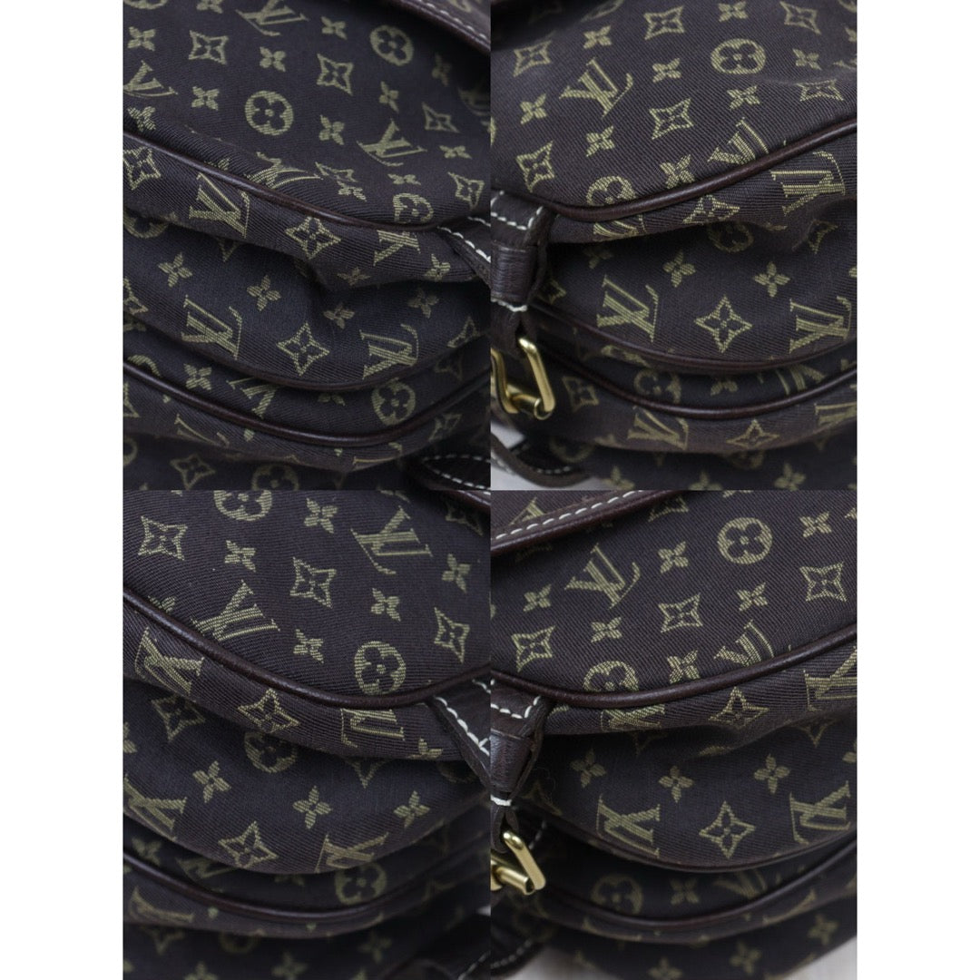 Good ( Rank AB)｜LV Monogram Mini Run Saumur  Shoulder Bag Canvas Leather Brown｜24103109