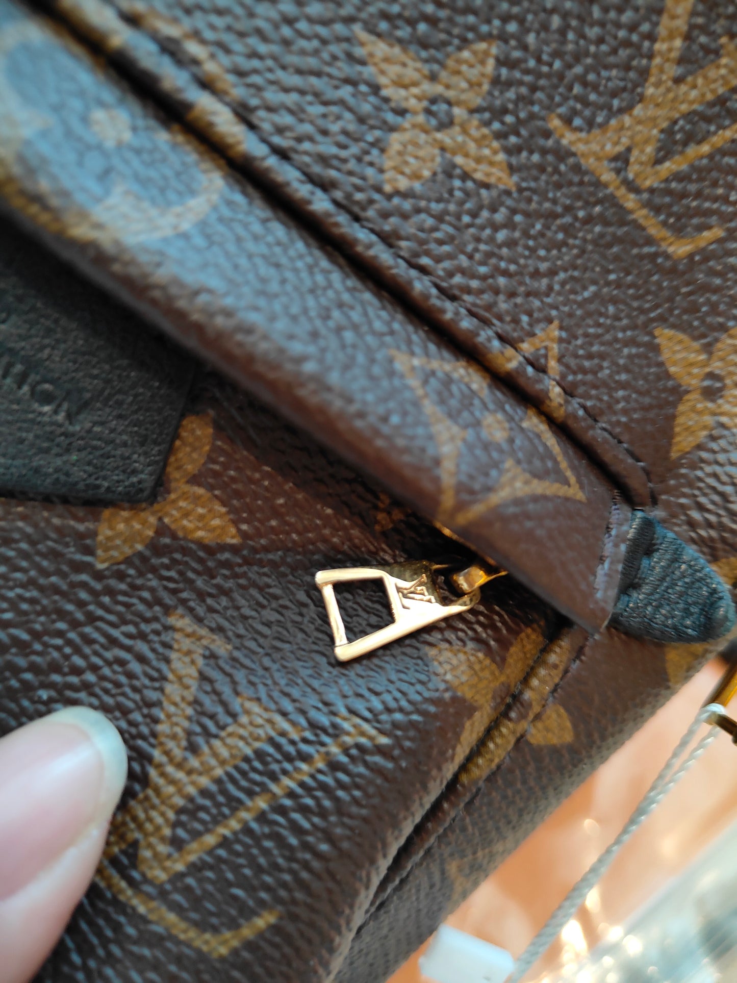 LV Monogram Coated Canvas Mini Palm Springs Backpack
