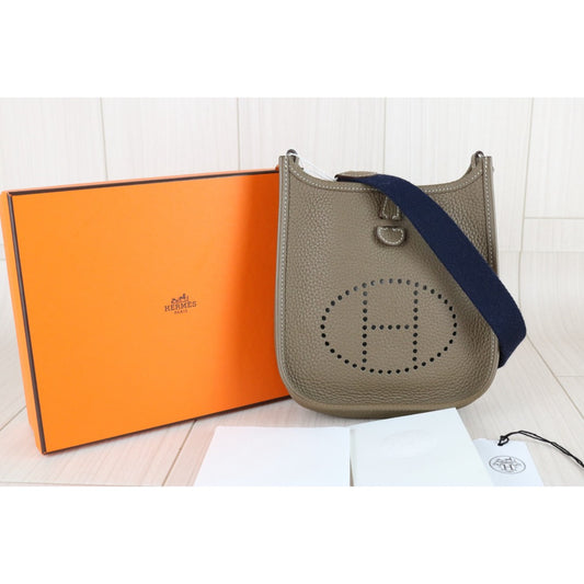 Very Good ( Rank A)｜ HERMES Mini Evelyn 16 Shoulder Bag  Etoupe Gray D Stamp Made In 2019 Year｜W25092604