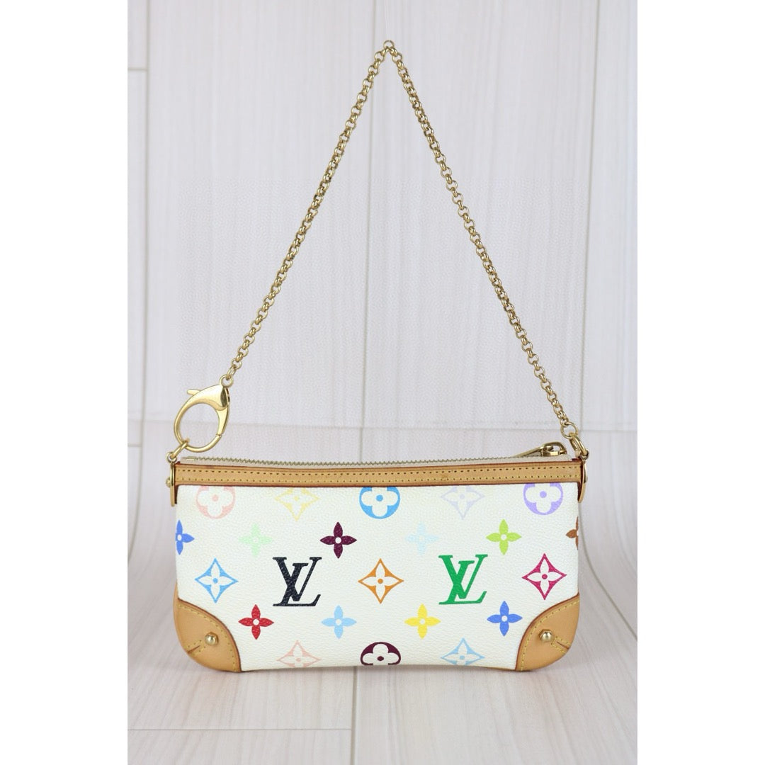 Good ( Rank AB)｜ LV Takashi Murakam Multi Monogram Pochette Mira MM Accessory Pouch｜X24121304