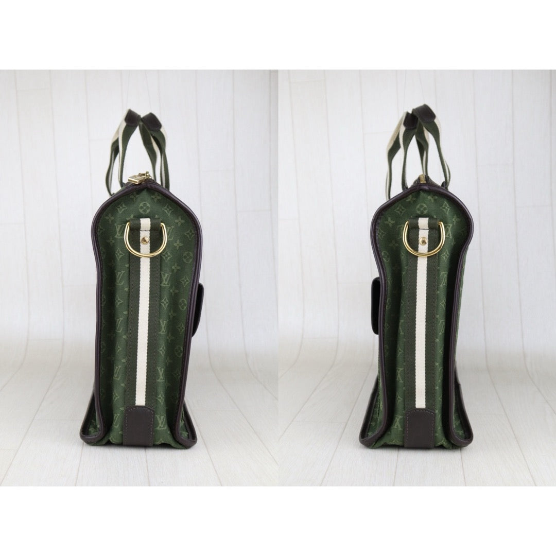 Good ( Rank AB) ｜LV Monogram Denim HandBag Shoulder Bag Green｜H25062301