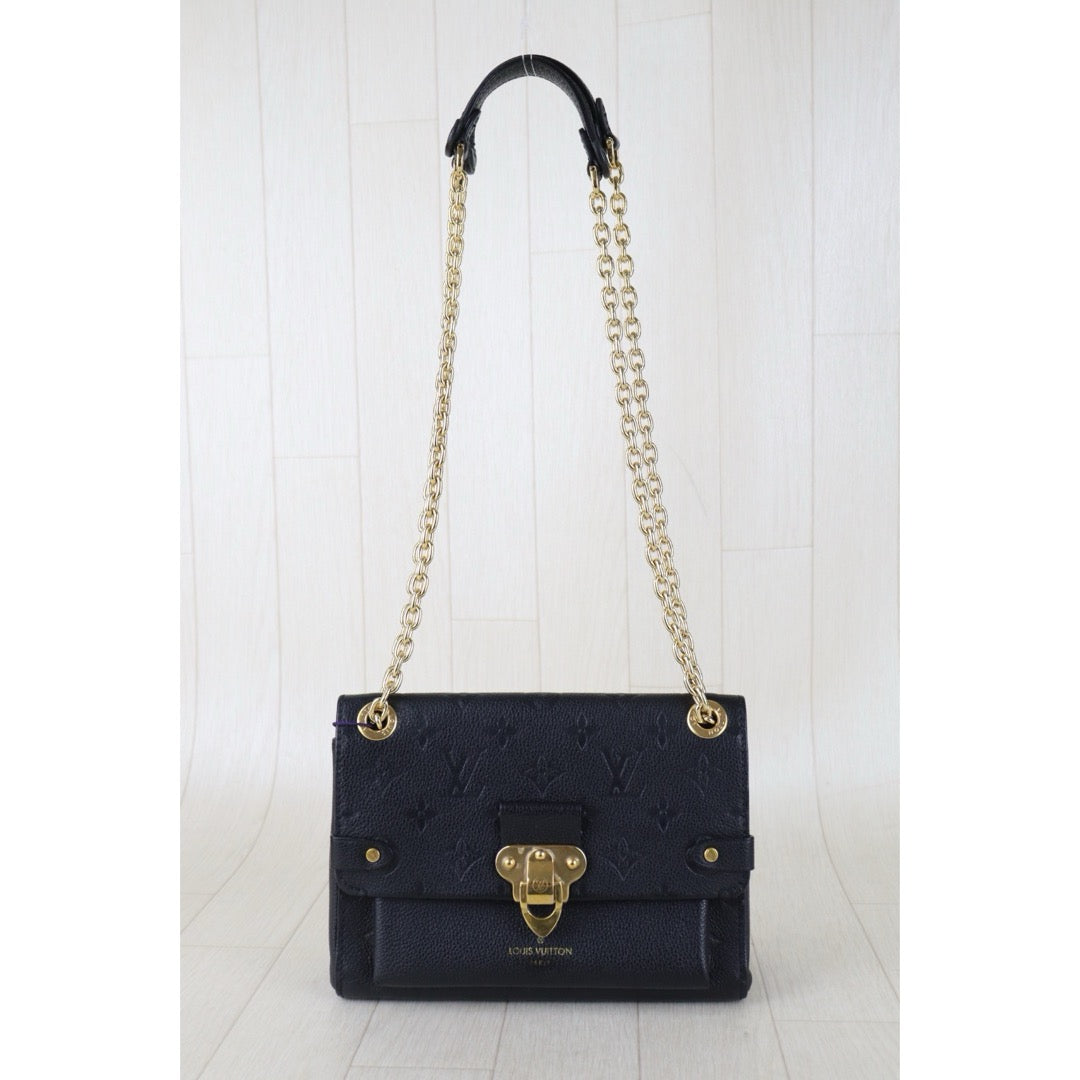 Include Entrupy Certificate of Authenticity｜Very Good ( Rank A) ｜Louis Vuitton Monogram Empreinte Vavin Leather Shoulder Bag Black IC Chips Model ｜S26051501