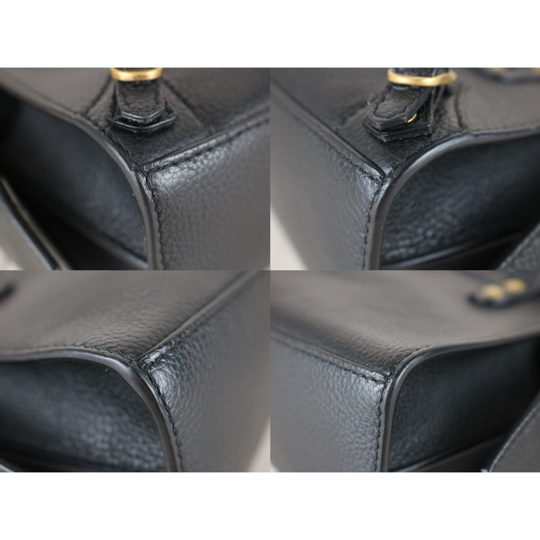 Very Good ( Rank A)｜Balenciaga Calf Leather Mini Neo Classic City Black HandBag Shoulderbag｜S25110331