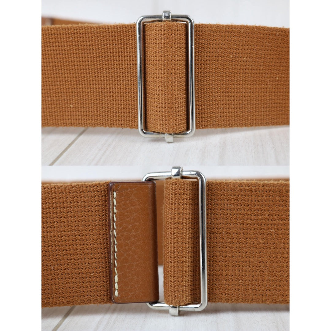Include Entrupy Certificate of Authenticity｜Good ( Rank AB)｜ HERMES TC Leather Evelyne 33 Shoulder Bag Golden Brown □R Stamp Made In 2014Year｜W26040824