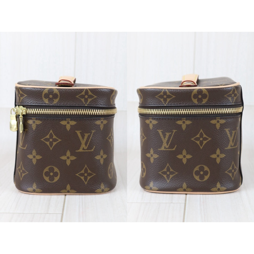 Include Entrupy Certificate of Authenticity｜Very Good ( Rank A)｜ Louis Vuitton Monogram Nice Mini Vanity Handbag IC Chips Model｜X26051718