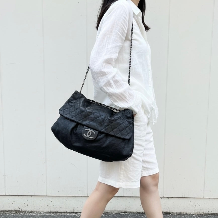 Include Entrupy Certificate of Authenticity｜Good ( Rank AB)｜ CHANEL Caviar Skin Matrasse Chain  Shoulder Bag Black Made In 2010- 2011Year｜S26052506