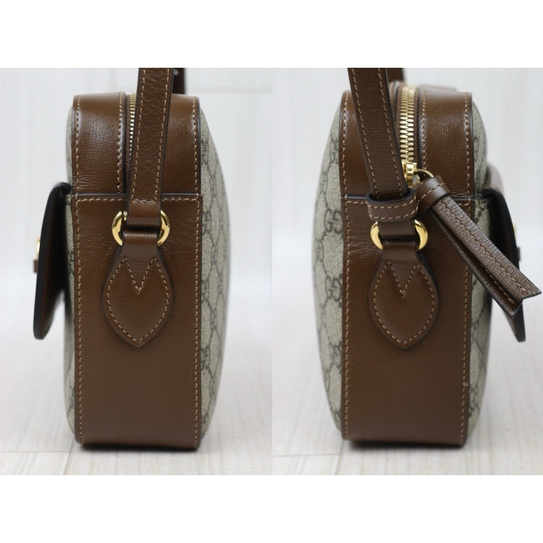 Very Good ( Rank A) ｜GUCCI GG Campus Brown Camera Bag Shoulder Bag｜P24092409