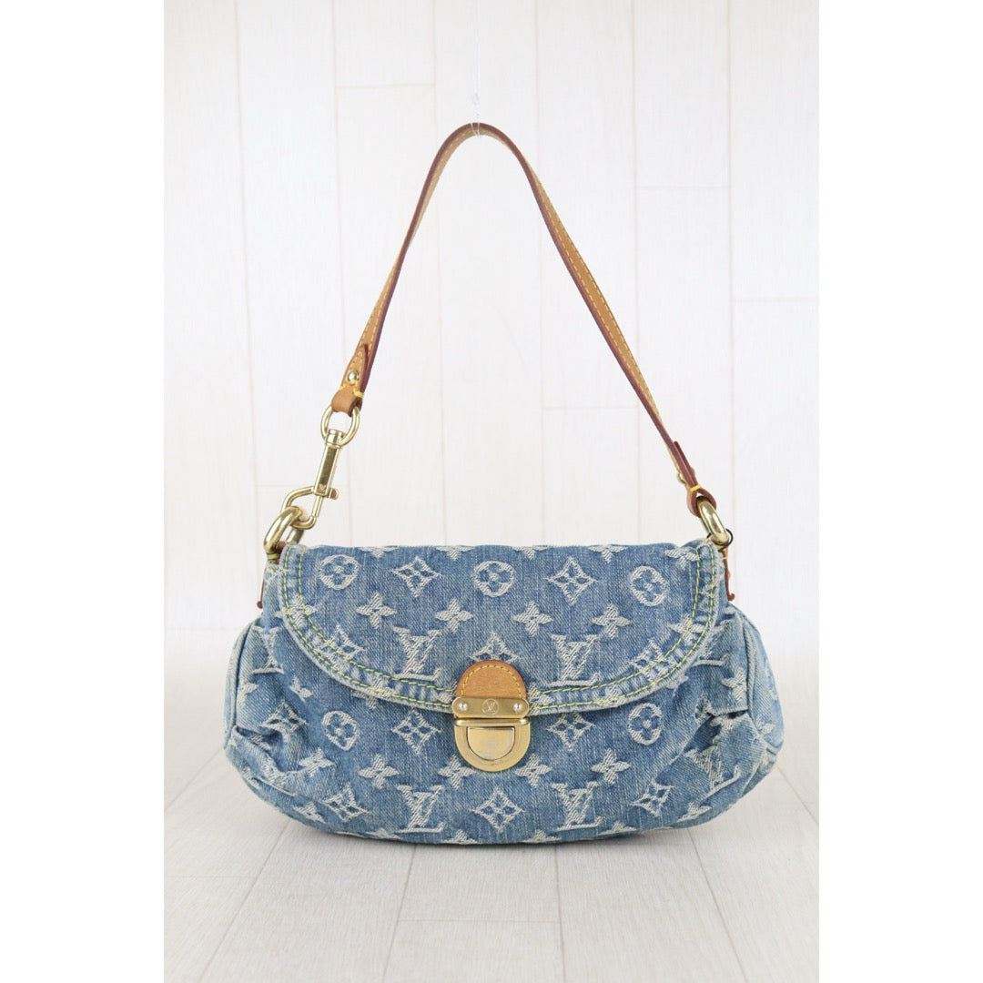 Include Entrupy Certificate of Authenticity｜Good ( Rank AB)｜Louis Vuitton Monogram Denim Mini Pleaty  ShoulderBag｜Z26092908