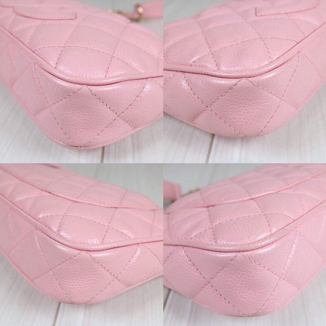 Good ( Rank AB)｜ CHANEL Caviar Leather Shoulder Bag Pink Made In 2004-2005Year  ｜S24073104