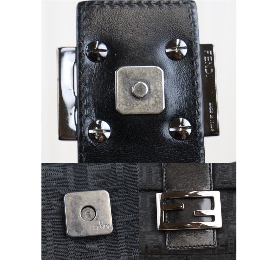 Rank A｜ FENDI Mamma Baguette Shoulder Bag Black ｜V23110222