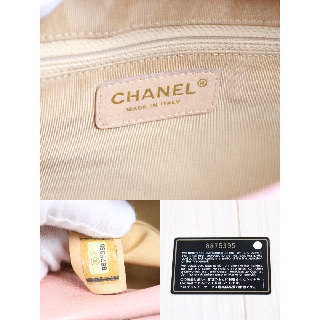 Rank AB ｜ CHANEL Caviar Skin Bowling Bag Pink Made in 2003-2004 Year｜23102812