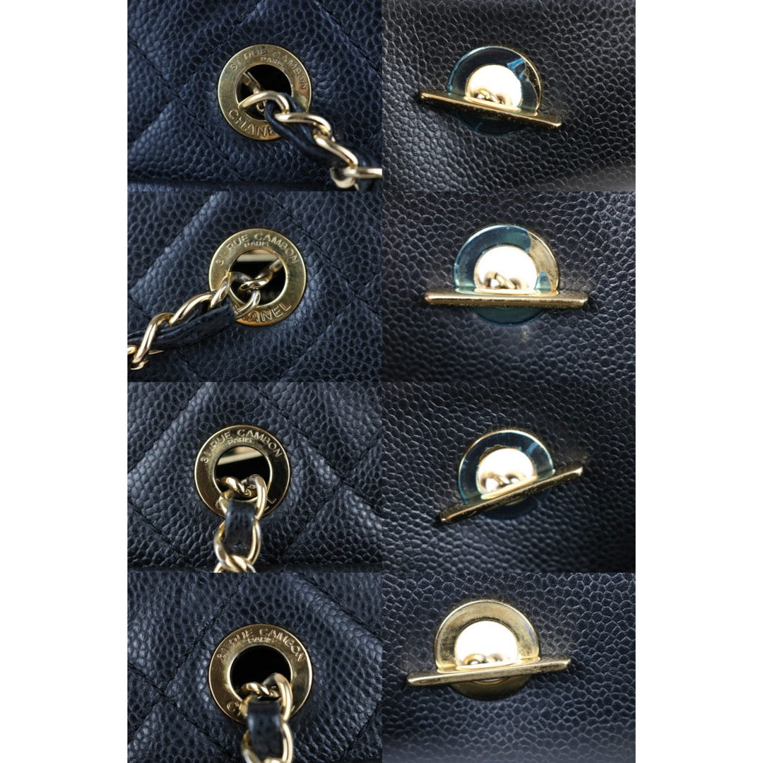 Include Entrupy Certificate of Authenticity｜Very Good ( Rank A)｜ CHANEL Caviar Skin  Matrasse Chain Tote Bag Black Made In 2012-2013Year｜X26051714