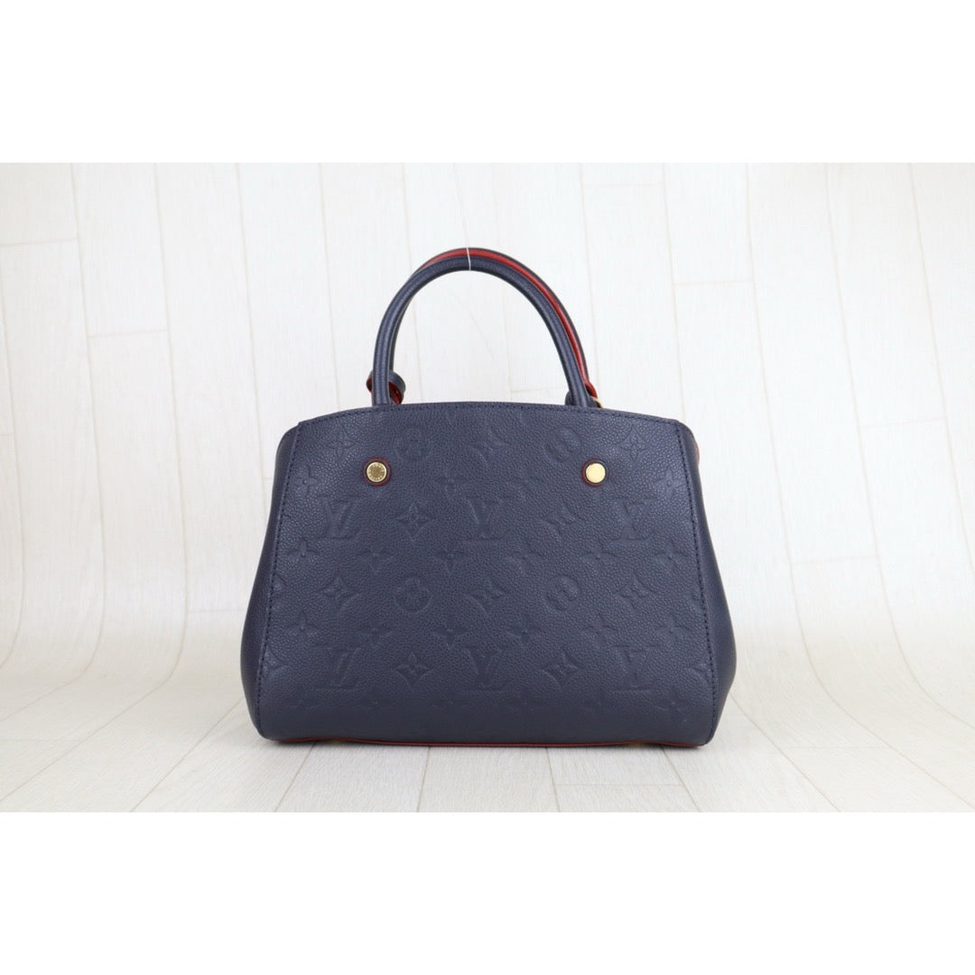 Very Good ( Rank A) ｜LV Monogram Montaigne BB Hand Bag Blue Shoulder Bag｜S25092804