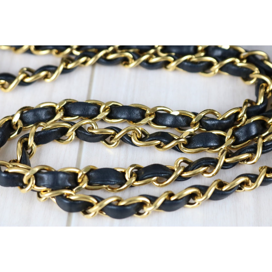 Include Entrupy Certificate of Authenticity｜Very Good ( Rank A)｜ CHANEL Lamb Skin Matrasse Chain Double Flap 25 Shoulder Bag  Black Made In 1996-1997Year｜26020401